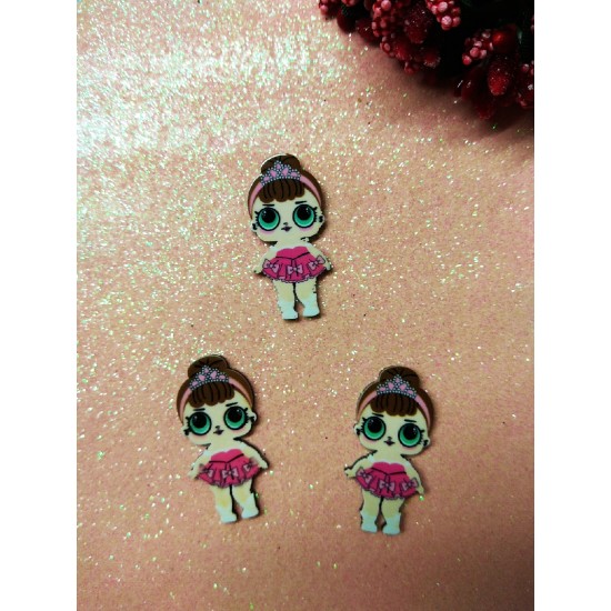 Кабошоны LOL №1 (акриловые-вырубка) 30мм, цена за 1 шт