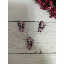 Кабошоны LOL (акриловые-вырубка) 20мм, цена за 1 шт