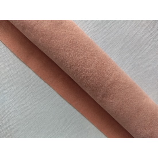 Замша искусственная двусторонняя, А4 дымчато-персиковый №82, цена за лист