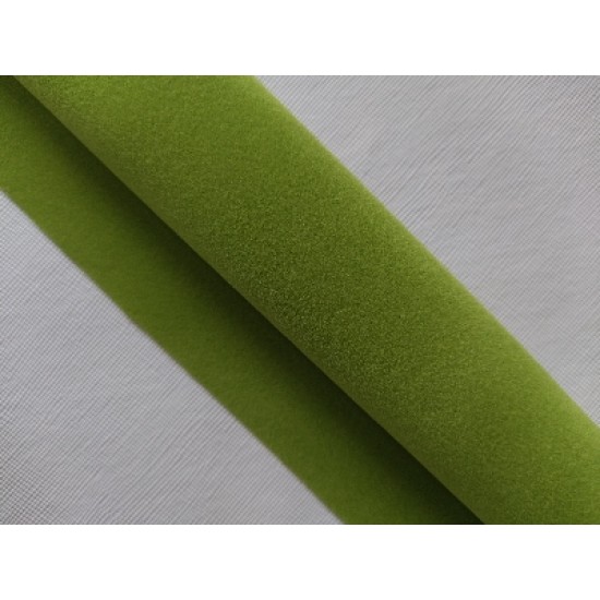 Замша искусственная двусторонняя, А4 фисташковый №48, цена за лист