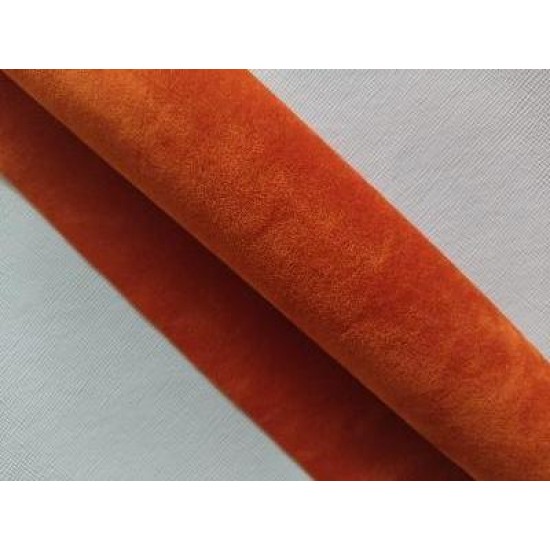 Замша искусственная двусторонняя, А4 оранжевый №38, цена за лист