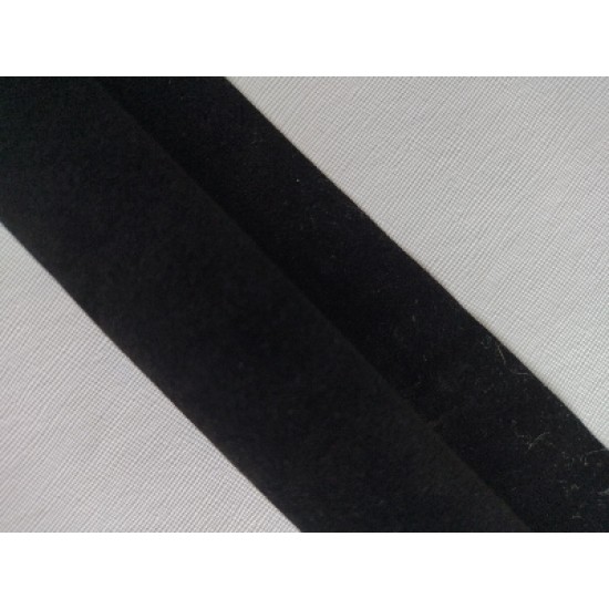 Замша искусственная двусторонняя черный №1, цена за лист