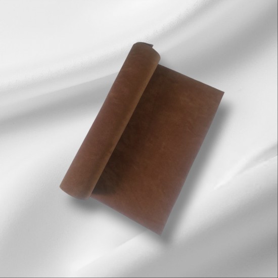 Замша искусственная двусторонняя 20*30 см цв. коричневый, цена за лист