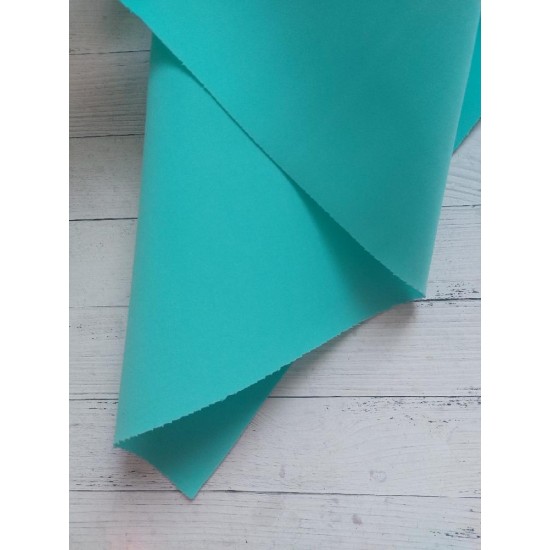 Фоамиран зефирный 1мм (цв. аквамарин) 50*50 см, цена за лист
