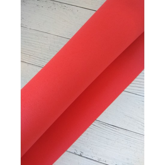 УЦЕНКА Фоамиран 1мм 60*35 см цв. красная клубника, цена за лист