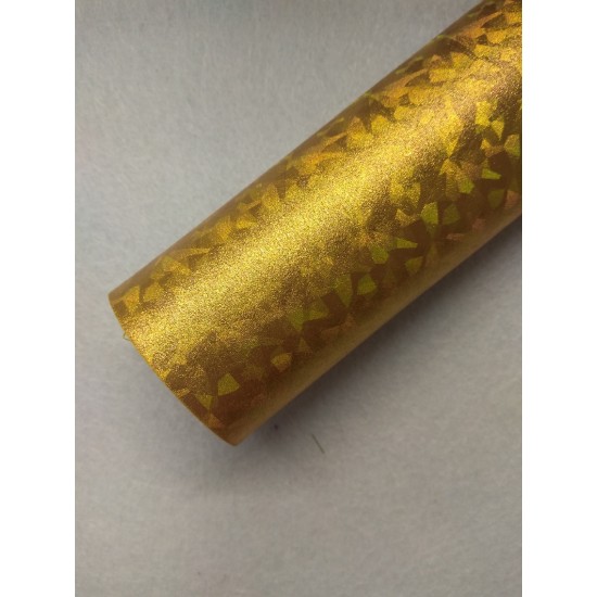 Фоамиран голограмма 2 мм 20*30 см цв. золото, цена за лист