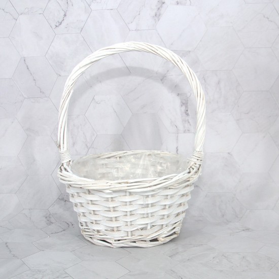 Корзина D25xH11xTH30 цв. белый 