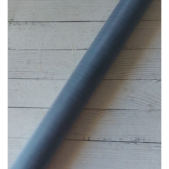 Органза в рулоне 47см*5ярдов цв. серый, цена за рулон