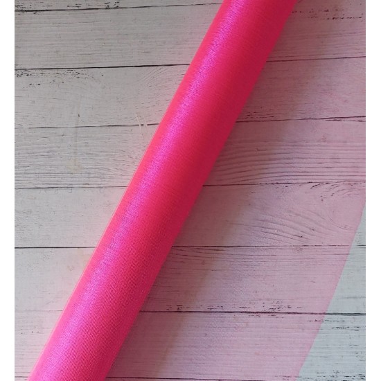 Органза в рулоне 47см*5ярдов цв. ярко-розовый, цена за рулон