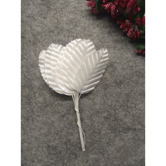 Листья тканевые на проволоке (10 шт), цена за пучок